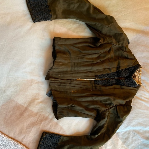 Vintage Tops - Elegant Olive Green Women's Jacket